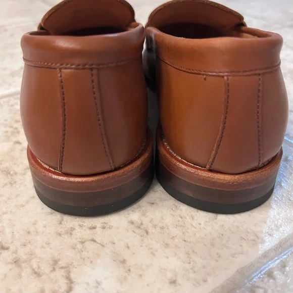 NWT Banana Republic NAVARRE PENNY LOAFER Cognac Leather Loafers Women Size 7 - Picture 10 of 14